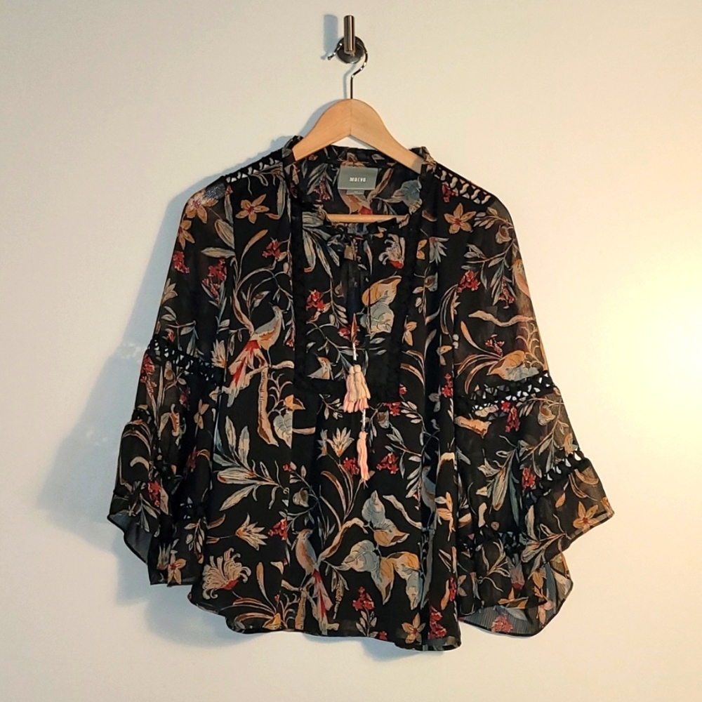 Maeve FLORAL Blouse Sz. XS - Picture 1 of 8